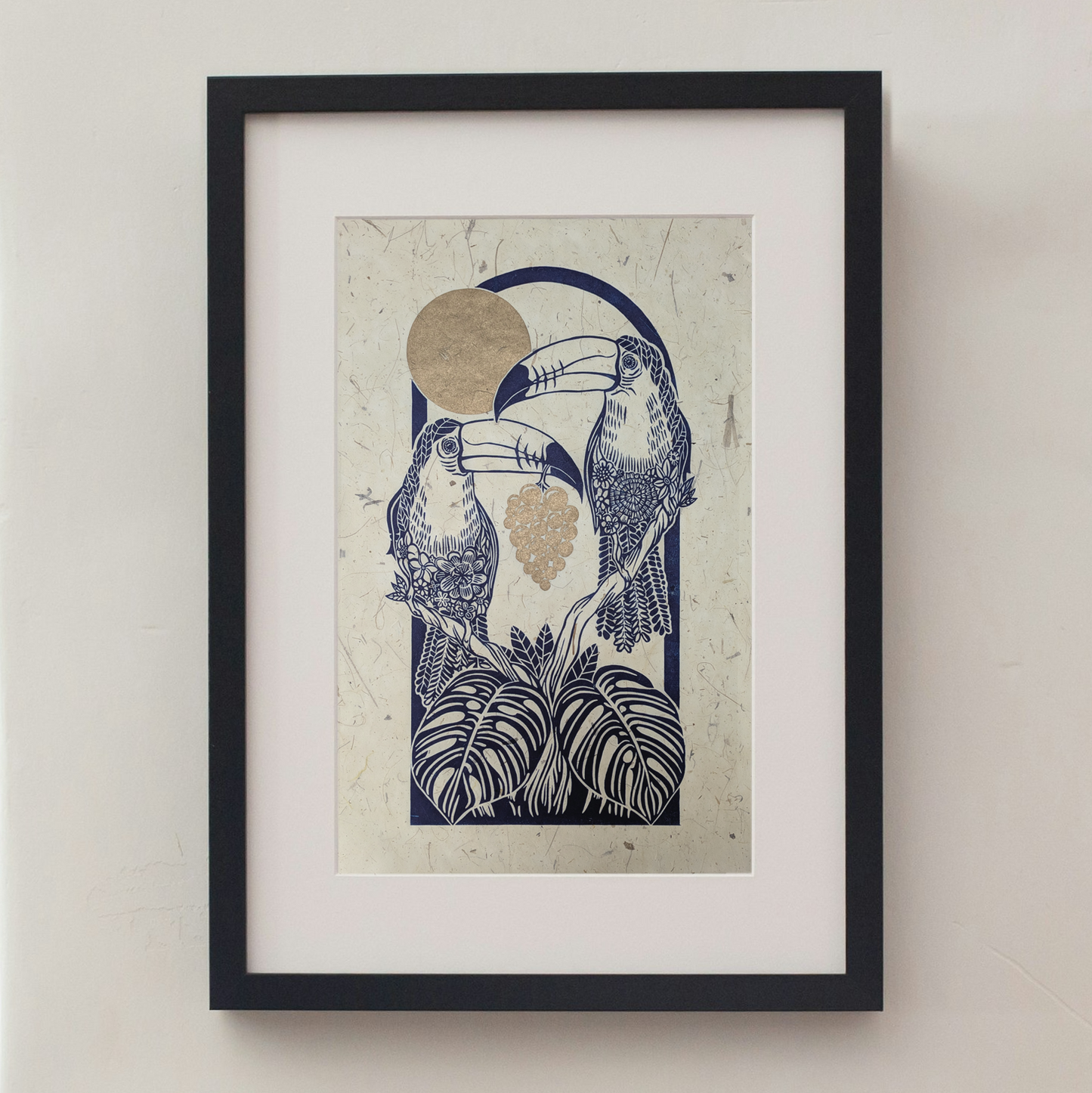 Botanical Toucans | Limited Edition Handmade Lino Print